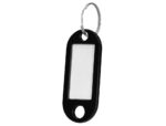 Porte-clés q-connect porte-étiquette plastique 50x22mm coloris noir présentoir 100 unités – Image 3