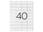 Étiquette adhésive q-connect 52.5x29.7mm coins droits imprimante jet encre laser copieur boîte 100 feuilles 4000 unités – Image 4