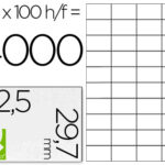 Étiquette adhésive q-connect 52.5x29.7mm coins droits imprimante jet encre laser copieur boîte 100 feuilles 4000 unités
