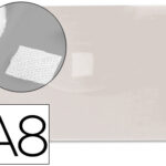 Pochette enveloppe liderpapel polypropylène 180 micorns a8 74x52mm 50f fermeture bouton résistant transparent