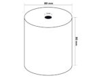 Bobine thermique q-connect 80mm largeur x 80mm diametre  55gr sans bisphenol a – Image 6