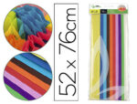 Papier de soie liderpapel 52x76cm 18g/m2 coloris assortis sachet 10f