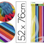 Papier de soie liderpapel 52x76cm 18g/m2 coloris assortis sachet 10f