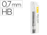 Mine liderpapel 0.7mm hb graphite très résistante tous portemines étui 12 unités