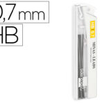 Mine liderpapel 0.7mm hb graphite très résistante tous portemines étui 12 unités