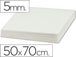 Carton entrecolle liderpapel 50x70cm epaisseur 5mm         unicolore blanc