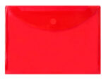 Pochette enveloppe liderpapel polypropylène 180 microns a4 297x210mm fermeture velcro coloris rouge – Image 2