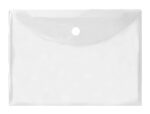 Pochette enveloppe liderpapel polypropylène 180 microns a4 297x210mm fermeture velcro coloris transparent – Image 2