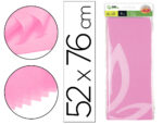 Papier de soie liderpapel 52x76cm 18g/m2 unicolore rose sachet 5f