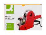 Pince à étiqueter q-connect 2 lignes 10 chiffres/ligne 250x165x50mm 520g coloris rouge rouleau encreur non inclus – Image 9