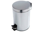 Poubelle q-connect métallique effet miroir pédale 6l 320x210mm – Image 3