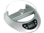 Pèse-lettres électronique q-connect 3kg base 19x21cm diamètre plateau 17cm plateforme cristal tempéré écran lcd – Image 2