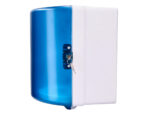 Distributeur essuie-mains q-connect fermeture serrure 2 clefs coloris bleu 225x275x220mm – Image 5