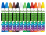 Crayon cire liderpapel 75mm diamètre 12mm papier carton tissu coloris brillants boîte 12 unités – Image 4