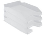 Corbeille à courrier q-connectpolypropylène documents a4+ 240x320mm empilable 350x255x65mm coloris gris opaque – Image 6