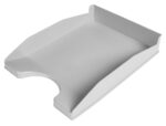 Corbeille à courrier q-connectpolypropylène documents a4+ 240x320mm empilable 350x255x65mm coloris gris opaque