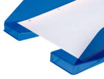 Corbeille à courrier q-connectpolypropylène documents a4+ 240x320mm empilable 350x255x65mm coloris bleu transparent – Image 6