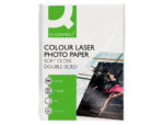 Papier photo q-connect laser semi glacé brillant a4 218g/m2 compatible toutes imprimantes paquet 100 feuilles – Image 2