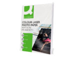 Papier photo q-connect laser semi glacé brillant a4 218g/m2 compatible toutes imprimantes paquet 100 feuilles – Image 4