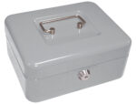 Caisse monnaie q-connect structure acier 0.8mm épaisseur plateau amovible espace billets 200x160x90mm coloris argent – Image 2