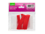 Badge q-connect lacet rouge plastique rigide congrès foires entreprises intérieur carte blanche rouge 94x60mm – Image 9