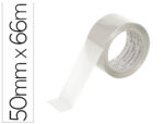 Ruban adhesif q-connect polypropylene 60 microns sans solvant recyclable silencieux 50mmx66m coloris transparent