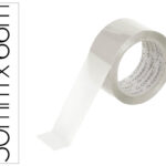 Ruban adhesif q-connect polypropylene 60 microns sans solvant recyclable silencieux 50mmx66m coloris transparent