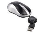 Souris mini q-connect filaire optique 800dpi 3 boutons molette mouvement horizontal vertical usb coloris noir – Image 4