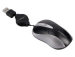 Souris mini q-connect filaire optique 800dpi 3 boutons molette mouvement horizontal vertical usb coloris noir – Image 5