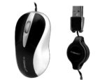 Souris mini q-connect filaire optique 800dpi 3 boutons molette mouvement horizontal vertical usb coloris noir – Image 2