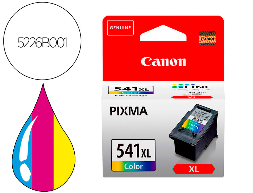 939815g-1.jpg Cartouche d'encre original canon cl-541xl 250 p cyan/magenta/jaune – Image 1