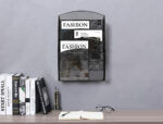 Corbeille murale q-connect 5 cases a4 vertical présentoir métallique 315x93x440mm coloris noir – Image 8