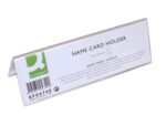 Chevalet q-connect porte-noms méthacrylate idéal système identification 190x60mm – Image 2