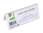 Chevalet q-connect porte-noms méthacrylate idéal système identification 145x60mm – Image 2