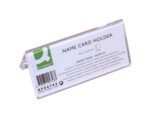 Chevalet q-connect porte-noms méthacrylate idéal système identification 95x42mm – Image 2