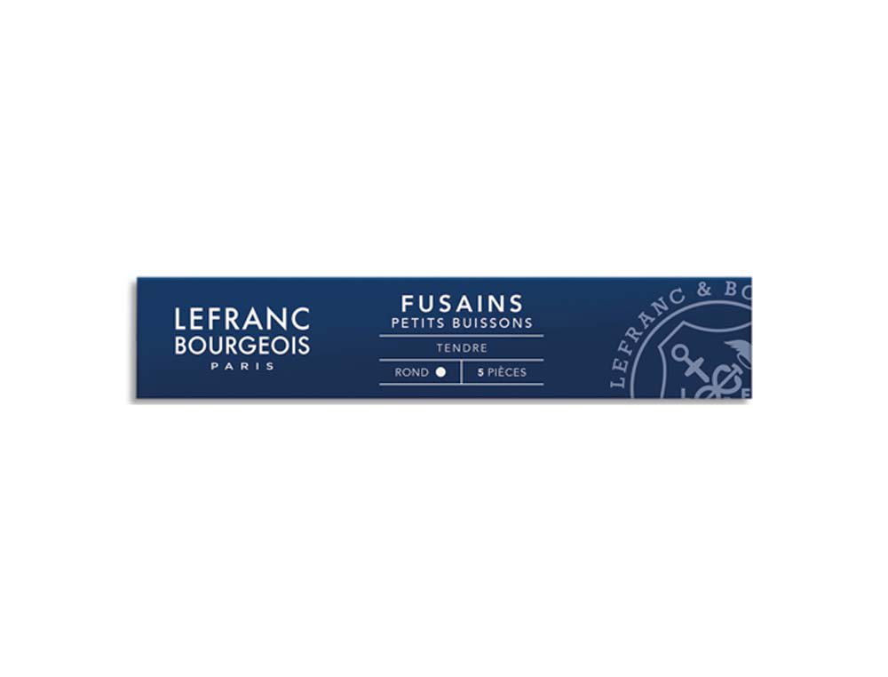 94023g-1.jpg Fusain lefranc bourgeois rond mi-dur étui 5 unités – Image 1