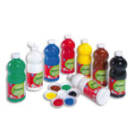 Gouache lefranc bourgeois liquide redimix non toxique fluide couvrante prête à l'emploi assortiment 8 flacons 1000ml