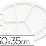 Palette liderpapel plastique ovale 17 trous droitier 30x35 cm