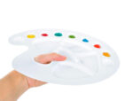 Palette de melange liderpapel plastique ovale 10 trous      droitier 17x22,5cm – Image 4