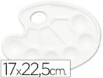 Palette de melange liderpapel plastique ovale 10 trous      droitier 17x22,5cm
