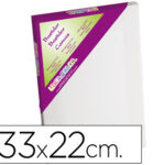 Toile sur chassis liderpapel ap agraffe au dos 100% coton  1,8x3,8 cm bords en bois      33x22 cm