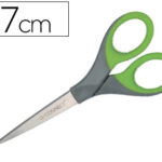 Ciseaux bureau q-connect acier inoxydable 170mm anneaux caoutchouc coloris assortis blister
