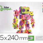 Feuille mousse liderpapel a4+ 240x315mm 60g/m2 épaisseur 1.5mm coloris assortis bloc 10 feuilles