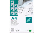 Papier végétal liderpapel calque haute transparence surface régulière satinée 90g/m2 a4 210x297mm – Image 2