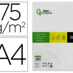 Papier couleur néon liderpapel multifonction a4 75g 4 coloris assortis néons jaune orange rose vert 500f