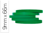 Ruban adhésif q-connect scelleuse sac 9mmx66m coloris vert