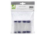 Casier monnayeur q-connect soufflet 8 fractions euros 75x105x32mm coloris transparent/bleu – Image 7