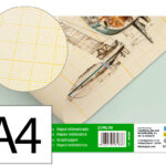 Papier millimétré liderpapel 1mm 80g/m2 feuille a4 210x297mm minipack 10f