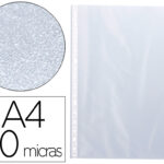 Pochette q-connect polypropylène grainé 8/100e perforée antistatique a4 210x297mm bte de 100