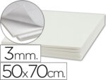 Carton entrecolle liderpapel adhesif 50x70cm epaisseur 3mm unicolore blanc